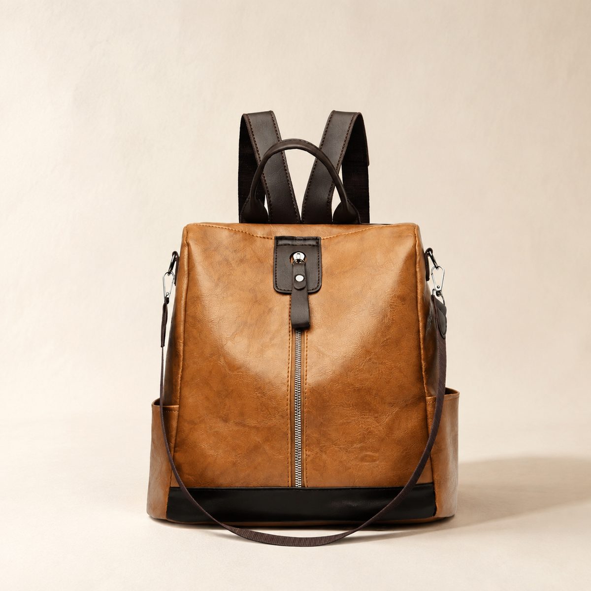 PU Leather Backpack Bag