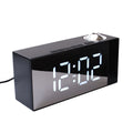 Mirror LED projection clock Multifunctional clock Bedhead plug in clock