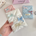 Bow shaped passport holder card holder document storage bank card