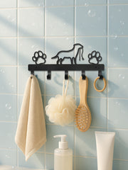 Modern Metal Wall-Mounted Key Holder,5-Hook Decorative Rack, Entryway Organizer