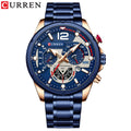 Men's Watch Calendar Men's Watch Six-pin Steel Band Watch...