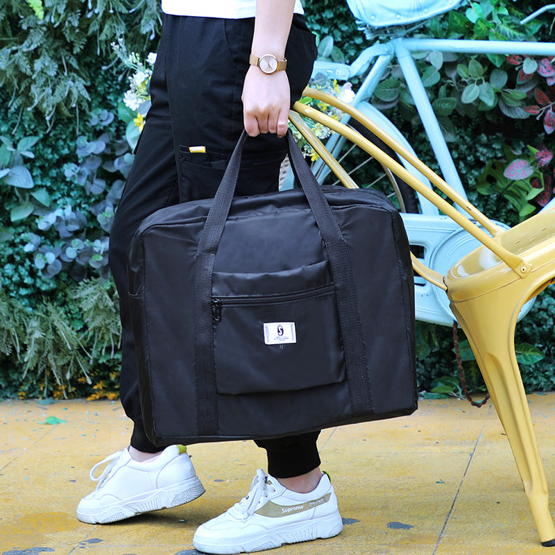 Short distance luggage bag Oxford folding moving portable luggage trolley case handbag travel storage bag