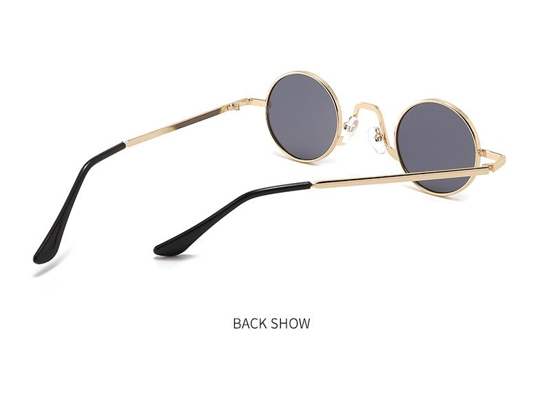 Retro Hip Hop Sunglasses Small Frame Round