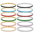 Hip Hop Tennis Zircon Chain Bracelet for Men and Women