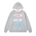 Colorful hair clip hoodie