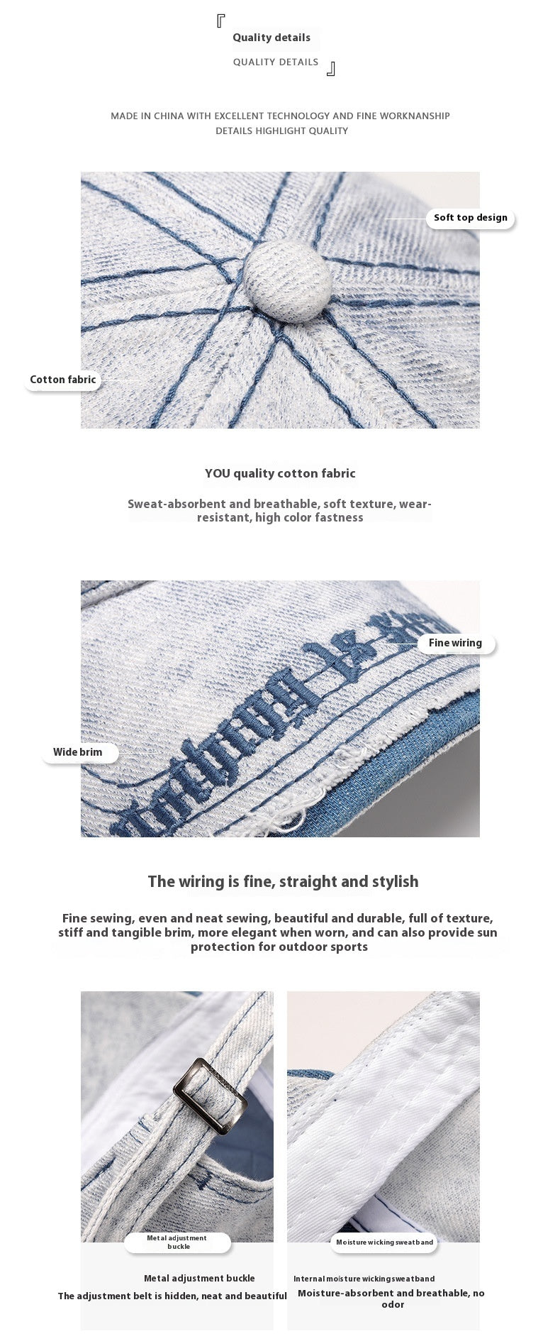 Outdoor All-matching Breathable European And American Student Baseball Cap
