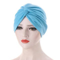Muslim Women Stretch Cotton Striped Beanie Turban Chemo Hat...