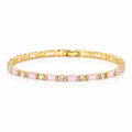 Hip Hop Tennis Zircon Chain Bracelet for Men and Women