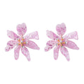 Resin earrings acrylic earrings flower shaped earrings vintage earrings