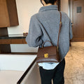 Oxblood Top-Handle Bag