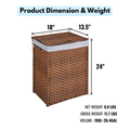 Lidded Rattan Hamper