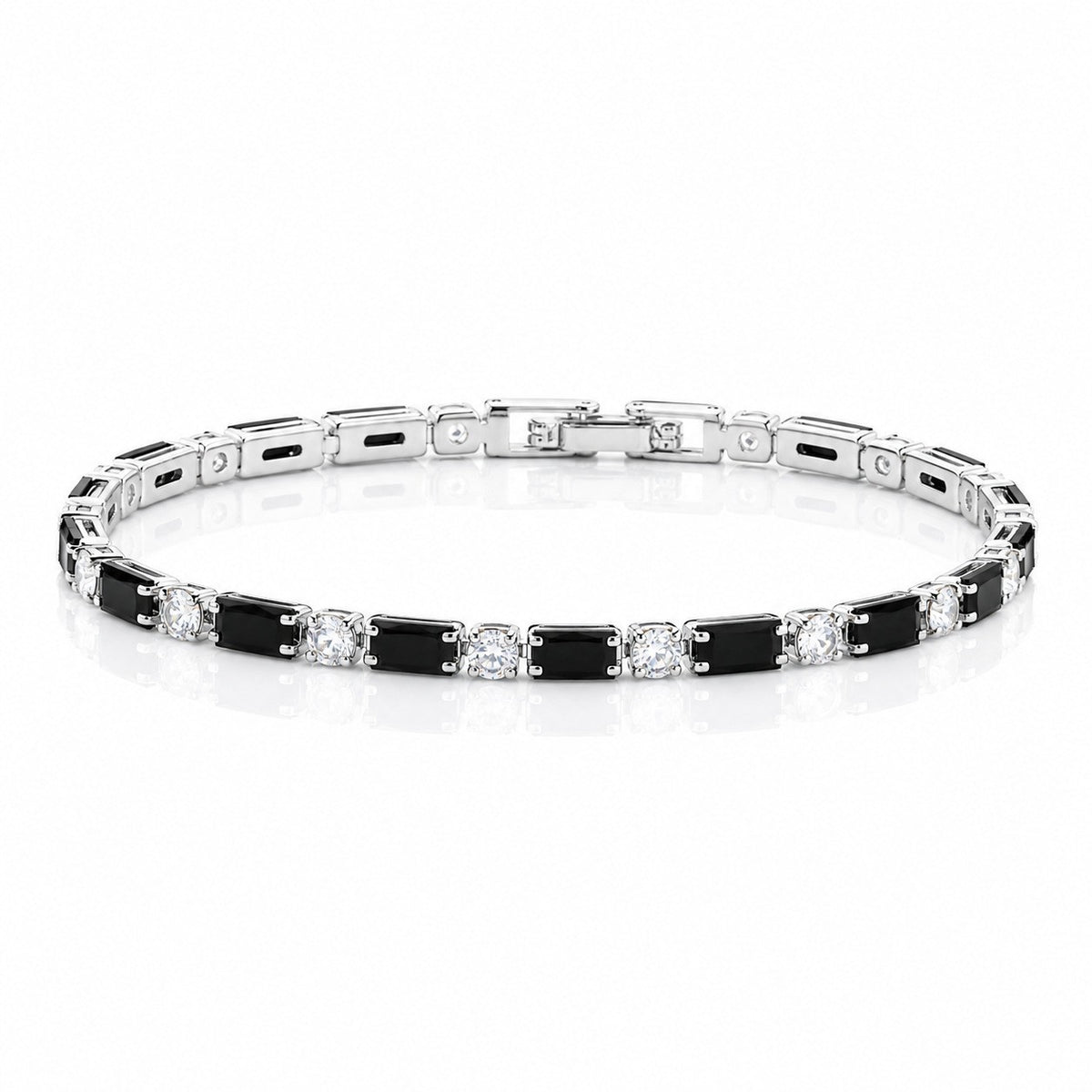 Hip Hop Tennis Zircon Chain Bracelet for Men and Women, Simple Fashion Jewelry