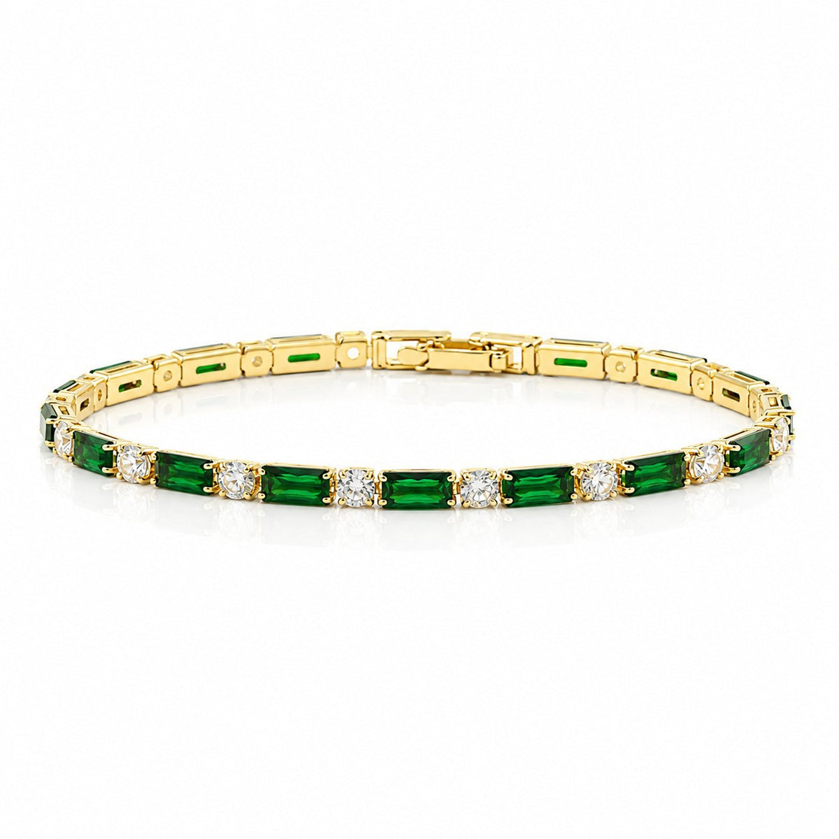 Hip Hop Tennis Zircon Chain Bracelet for Men and Women, Simple Fashion Jewelry