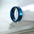 Jewelry Fashion All Blue Tungsten Steel Ring Men's Ring...