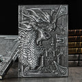 Retro Embossed Evil Dragon Notebook Metal Three-Dimensional Dinosaur European-Style...