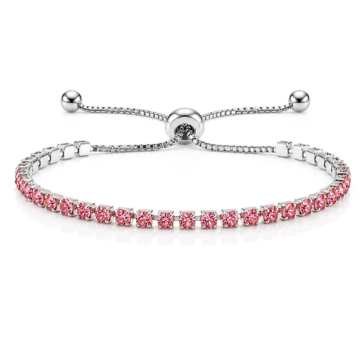 Hip Hop Tennis Zircon Chain Bracelet for Men and Women, Simple Fashion Jewelry