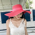 Women's Foldable Wide-Brim Sun Hat