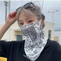 Sunscreen Mask Female Full Face UV Protection Ice Silk...