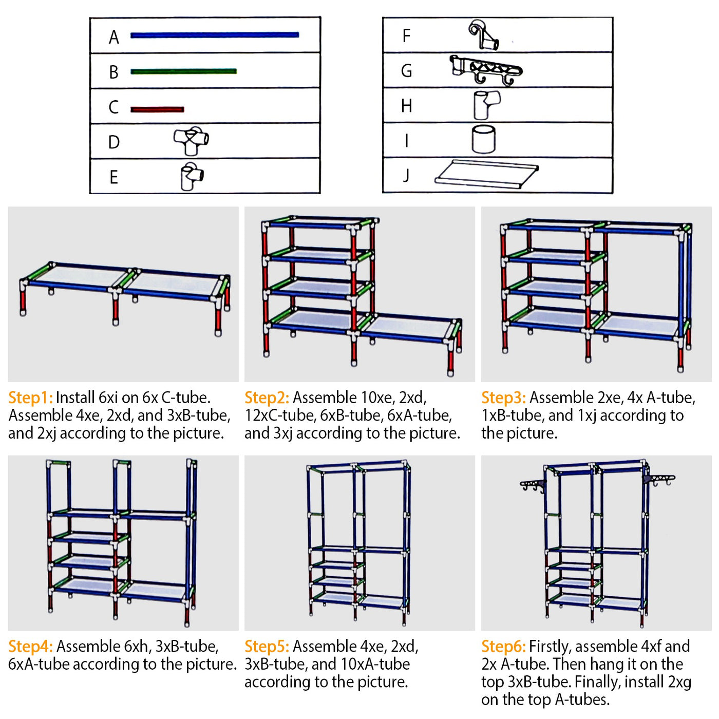 1Pc Metal Garment Rack Shoe Clothing Organizer Shelves Freestanding Multifunctional Clothes Wardrobe
