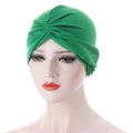 Muslim Women Stretch Cotton Striped Beanie Turban Chemo Hat...