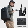 BANGE New Backpack Men's Backpack Schoolbag College Student Business...