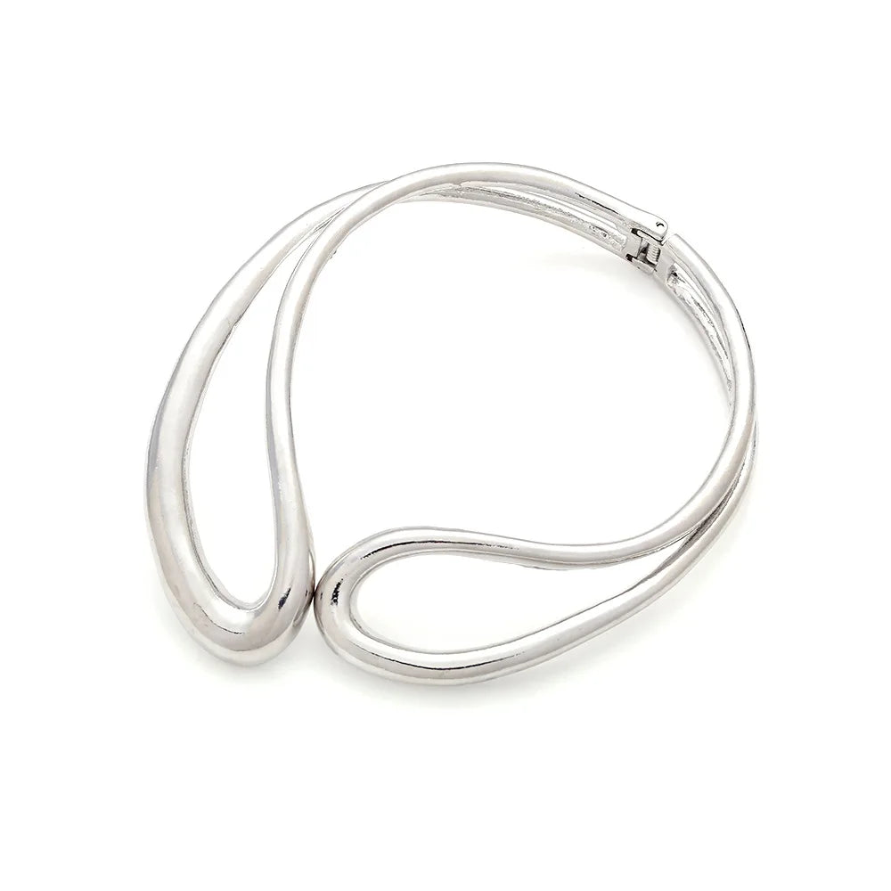 Exaggerated Creative Asymmetric Open Drop Choker Necklace