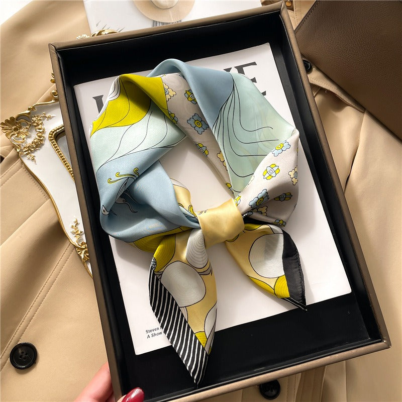 professional square scarf imitation silk scarf