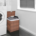 Lidded Rattan Hamper