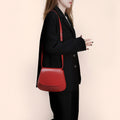 Women's Vegan Leather Saddle Bag