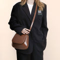 Women's Vegan Leather Saddle Bag