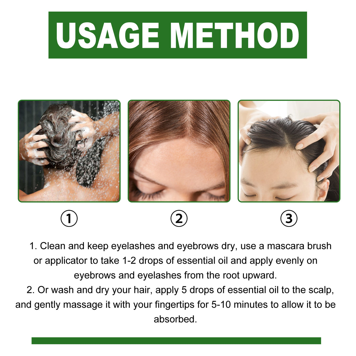 Castor Oil Hair Enhancing Serum, Nourishes Strengthens Thickens Hair And Prevents Hair Loss Hair Care Serum