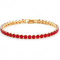 Hip Hop Tennis Zircon Chain Bracelet for Men and Women