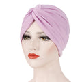 Muslim Women Stretch Cotton Striped Beanie Turban Chemo Hat...