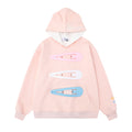 Colorful hair clip hoodie