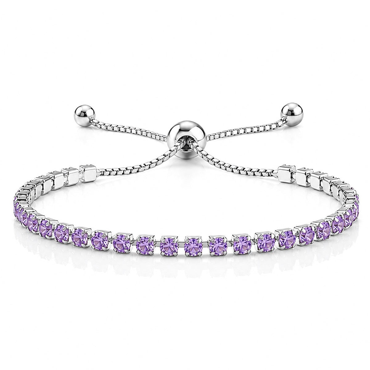 Hip Hop Tennis Zircon Chain Bracelet for Men and Women, Simple Fashion Jewelry