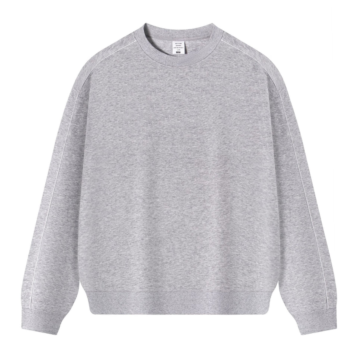 Color blocked round neck hoodie