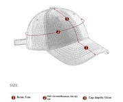 Individual Breathable Peaked Female Outdoor Curved Brim Baseball Cap