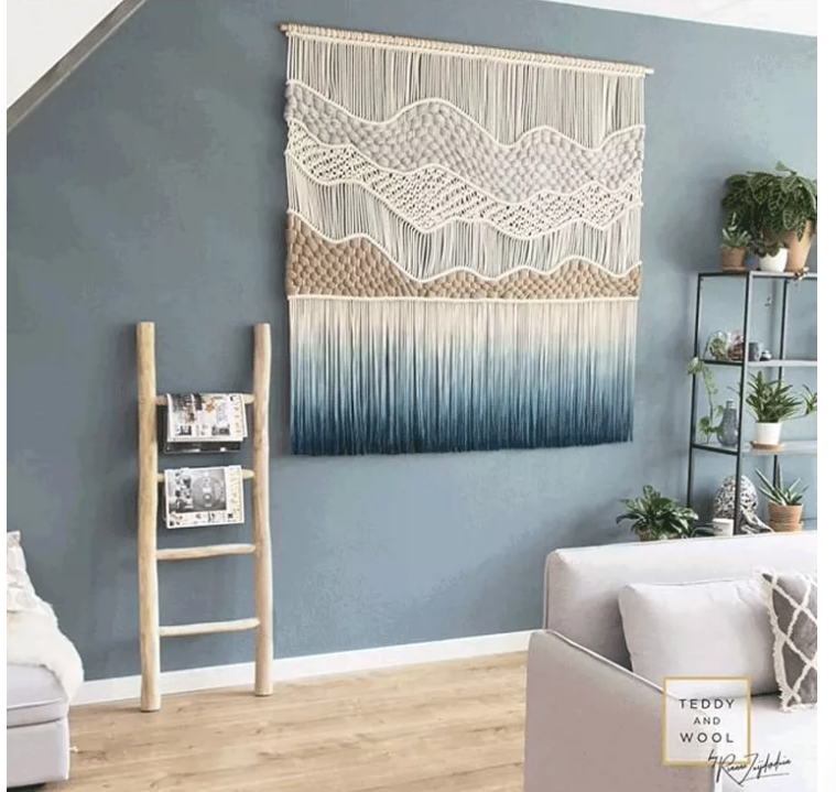 Gradient dyeing oversized tapestry bedroom living room bedside B&B soft hand tapestry decoration