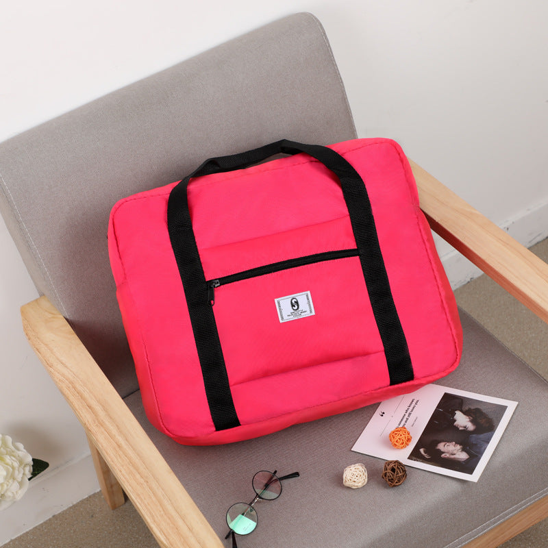 Short distance luggage bag Oxford folding moving portable luggage trolley case handbag travel storage bag