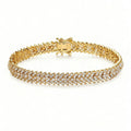 Fashion Chain Bracelet with Fishbone Zircon