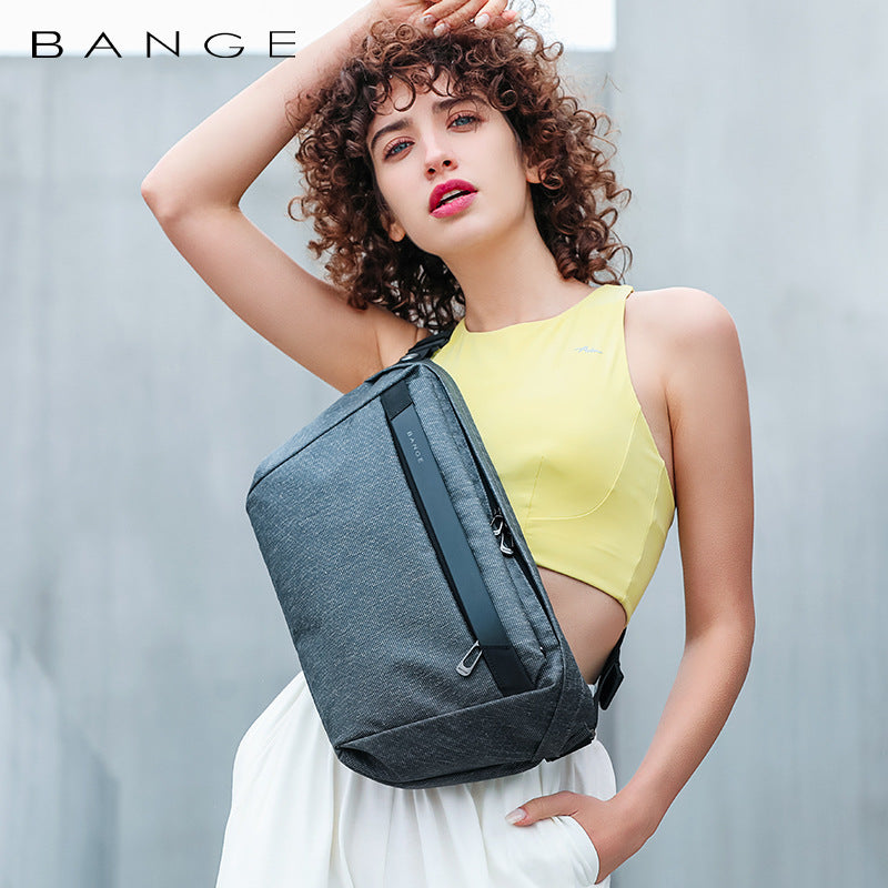 New Men's One Shoulder Messenger Bag Trendy Cool Chest Bag Large Capacity Light Weight Men's Bag Sling Bag