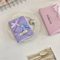Bow shaped passport holder card holder document storage bank card
