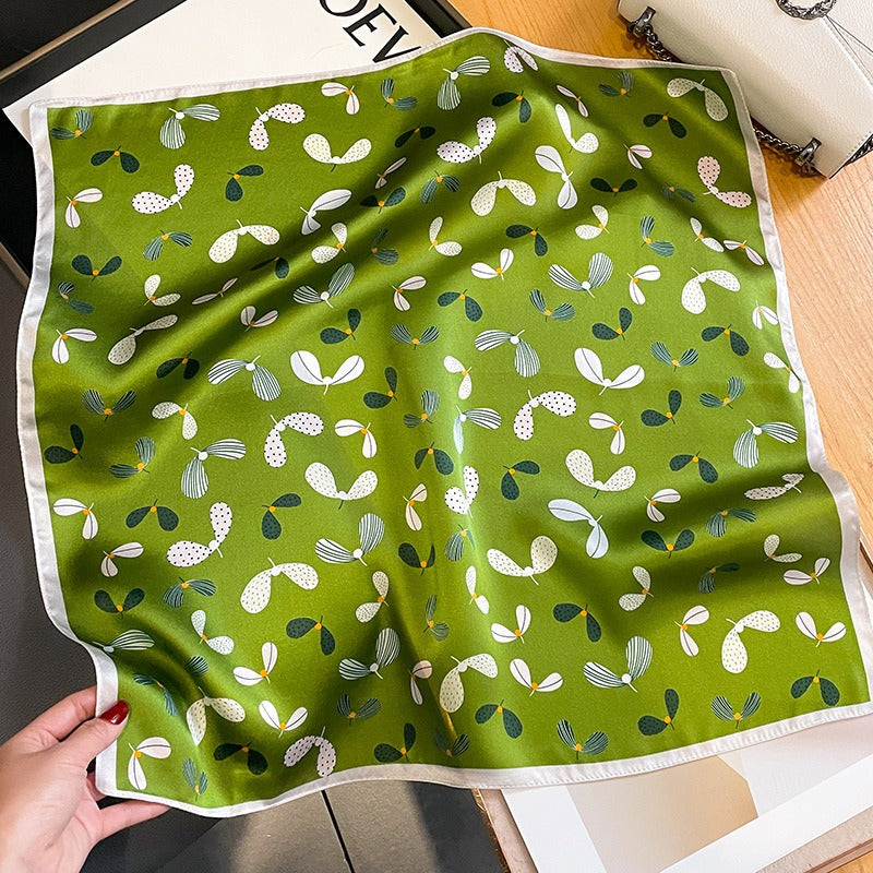 Cashew Fashion Silk Square Scarf Women's Mulberry Silk Scarf Professional Scarf Small Square Scarf Silk Scarf