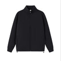 Zipper stand up collar cardigan jacket