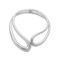 Exaggerated Creative Asymmetric Open Drop Choker Necklace