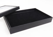 Slots Jewelry Ring Display Organizer Tray Holder Earrings Storage Box Case