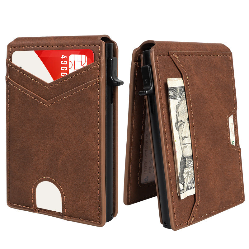 Large capacity multi-slot ID card wallet card holder