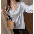 Relaxed long sleeve T-shirt for women