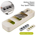 Multi-layer Kitchen Drawer Organizer Tray Spoon Knife Fork Cutlery...