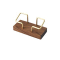 Wooden Brass Card Holder Metal Card Holder